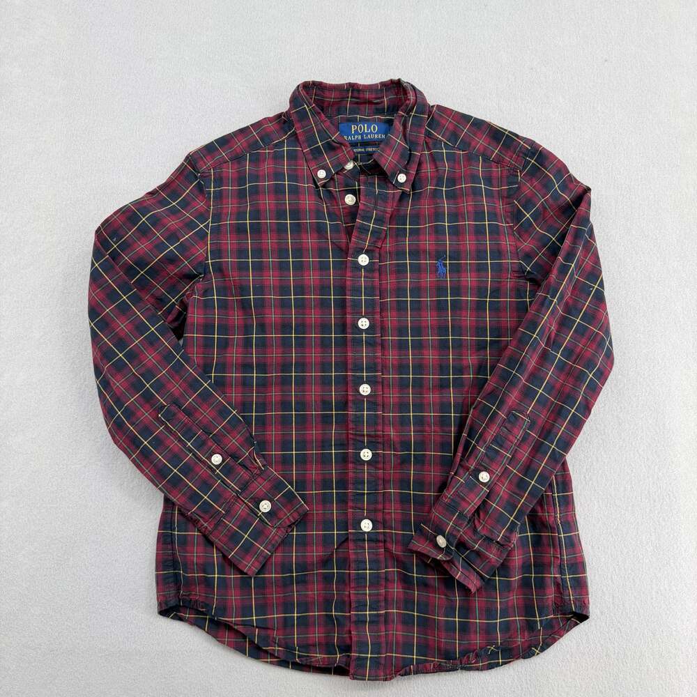 Polo Ralph Lauren Boys Plaid Button Down Shirt Size 8